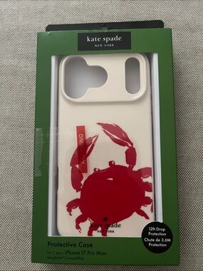 kate spade Cream and Red Crab iPhone 17 Pro Max Case